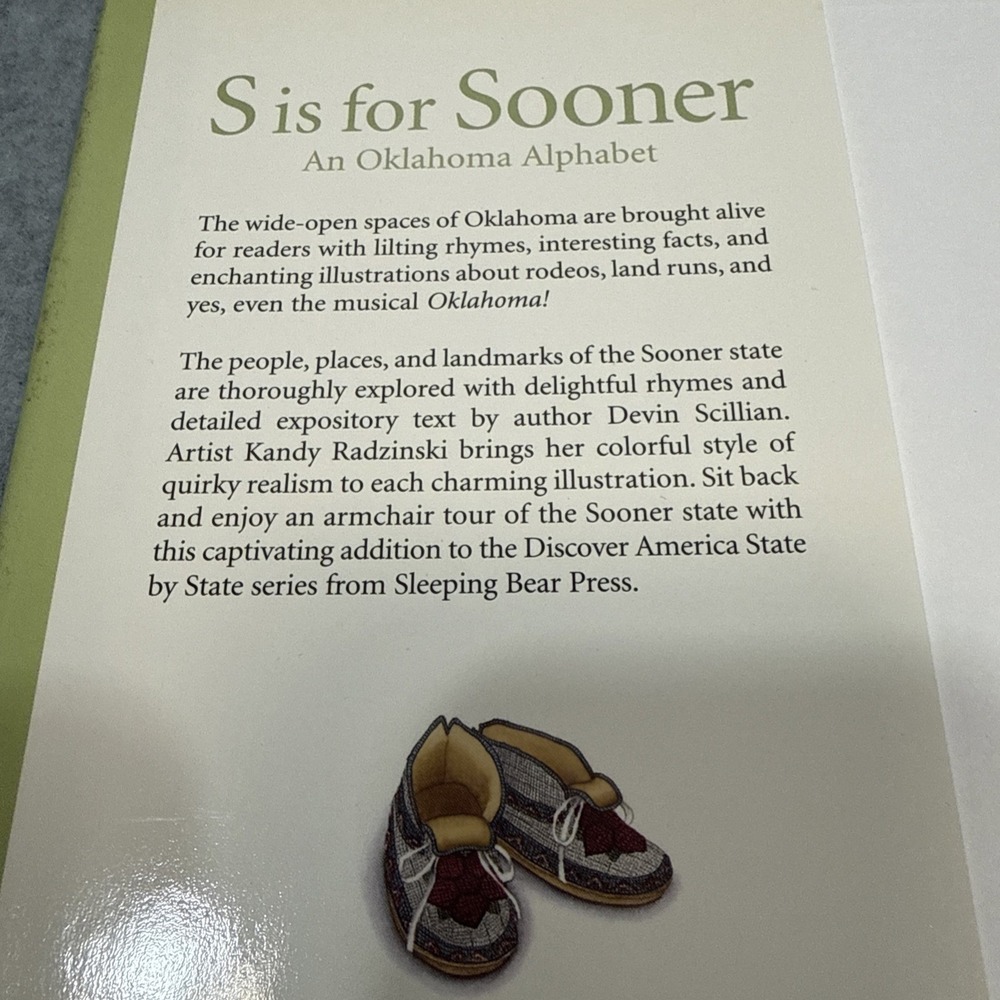 S Is for Sooner An Oklahoma Alphabet by Scillian, Devin Learn Sonners Homeschool - Picture 8 of 16